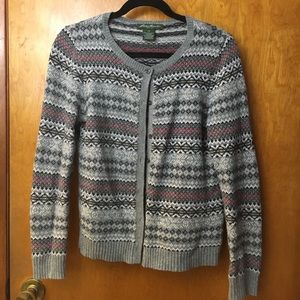 Cozy patterned cardigan